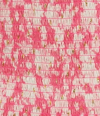 C&V Chelsea & Violet Printed Smocked Waist Mini Dress
