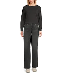 C&V Chelsea & Violet Raglan Sleeve Top