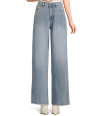 C&V Chelsea & Violet Rhinestone Embellished Jeans