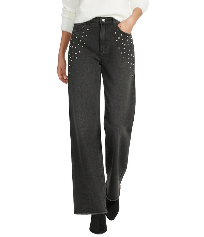 C&V Chelsea & Violet Rhinestone Embellished Jeans