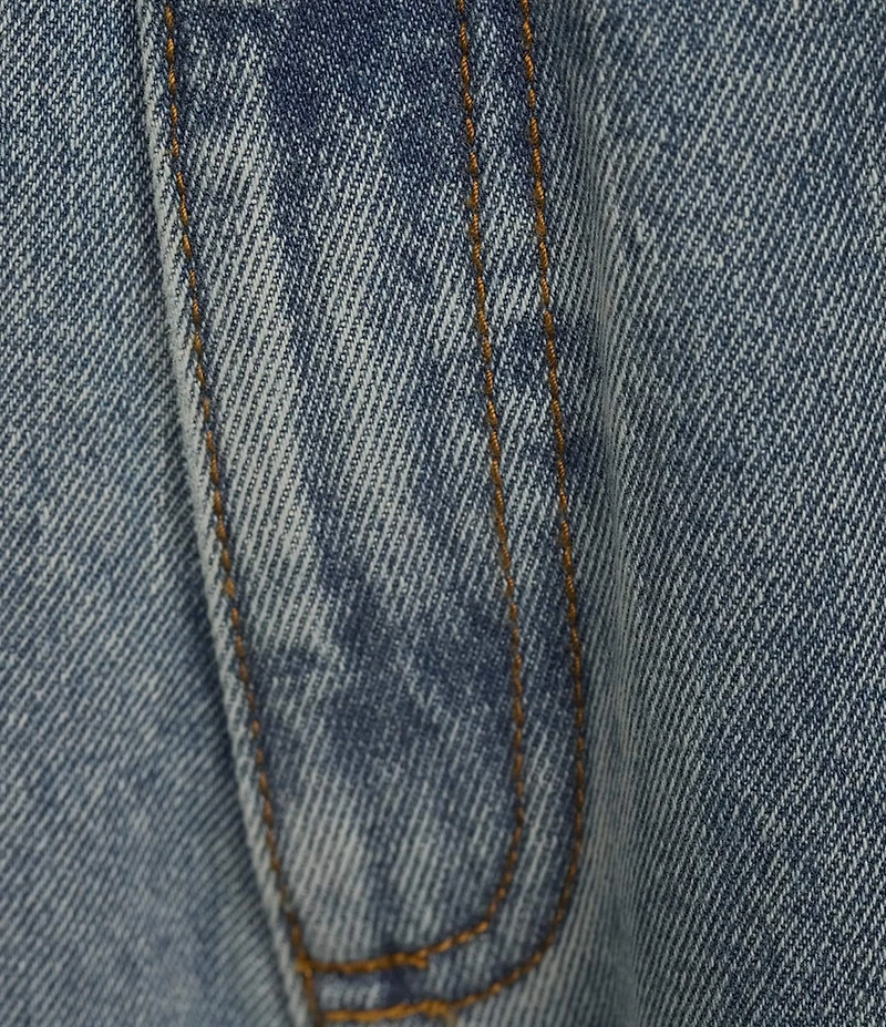 C&V Chelsea & Violet Distressed Rosette Wide Leg Denim Jeans