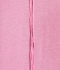 C&V Chelsea & Violet Short Sleeve Round Neck Burnout T-Shirt