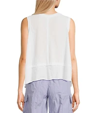 C&V Chelsea & Violet Sleeveless Shark Bite Tank
