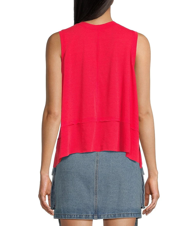 C&V Chelsea & Violet Sleeveless Shark Bite Tank