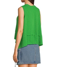 C&V Chelsea & Violet Sleeveless Shark Bite Tank