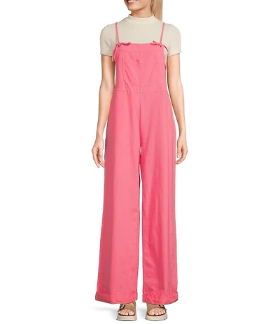 C&V Chelsea & Violet Sleeveless Vintage Overall Jumpsuit