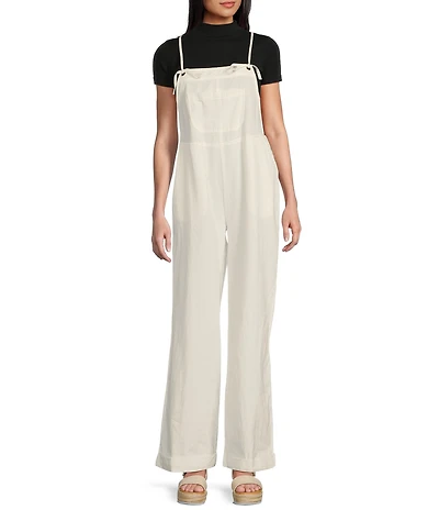 C&V Chelsea & Violet Sleeveless Vintage Overall Jumpsuit