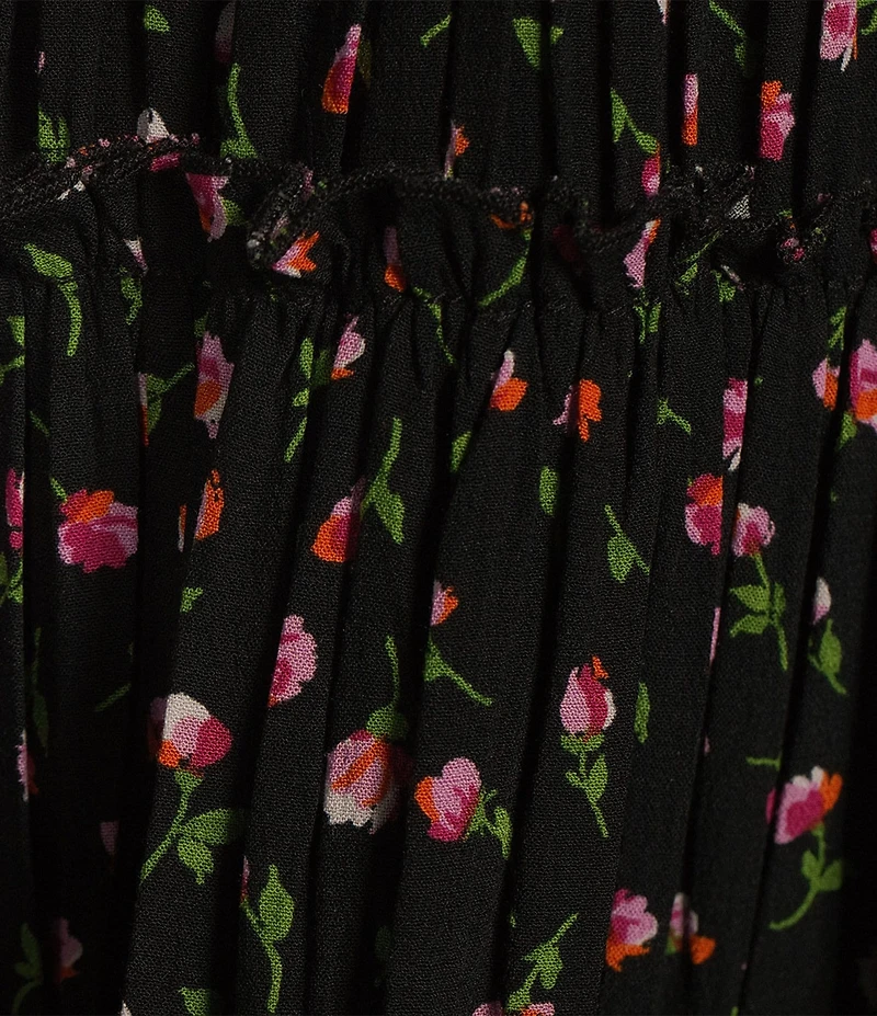 C&V Chelsea & Violet Tie Shoulder Ditsy Floral Print Dress