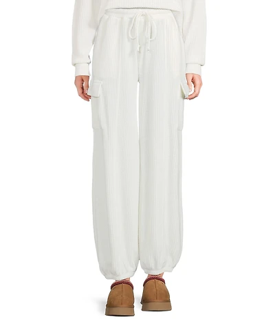 C&V Chelsea & Violet Waffle Wide Leg Coordinating Pants