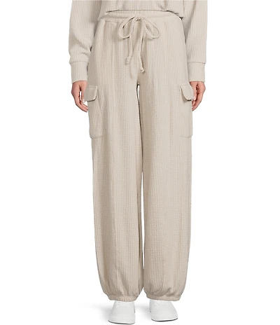 C&V Chelsea & Violet Waffle Wide Leg Coordinating Pants