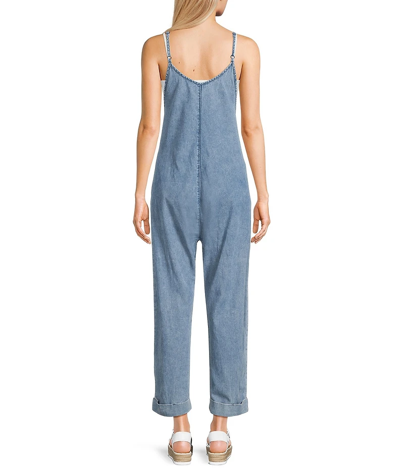 C&V Chelsea & Violet Washed Woven Jumpsuit