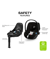 Cybex Balios S Lux Stroller & Cloud G Pro Car Seat With Load Leg Base Travel System