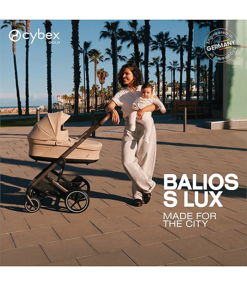 Cybex Balios S Lux Stroller & Cloud G Pro Car Seat With Load Leg Base Travel System