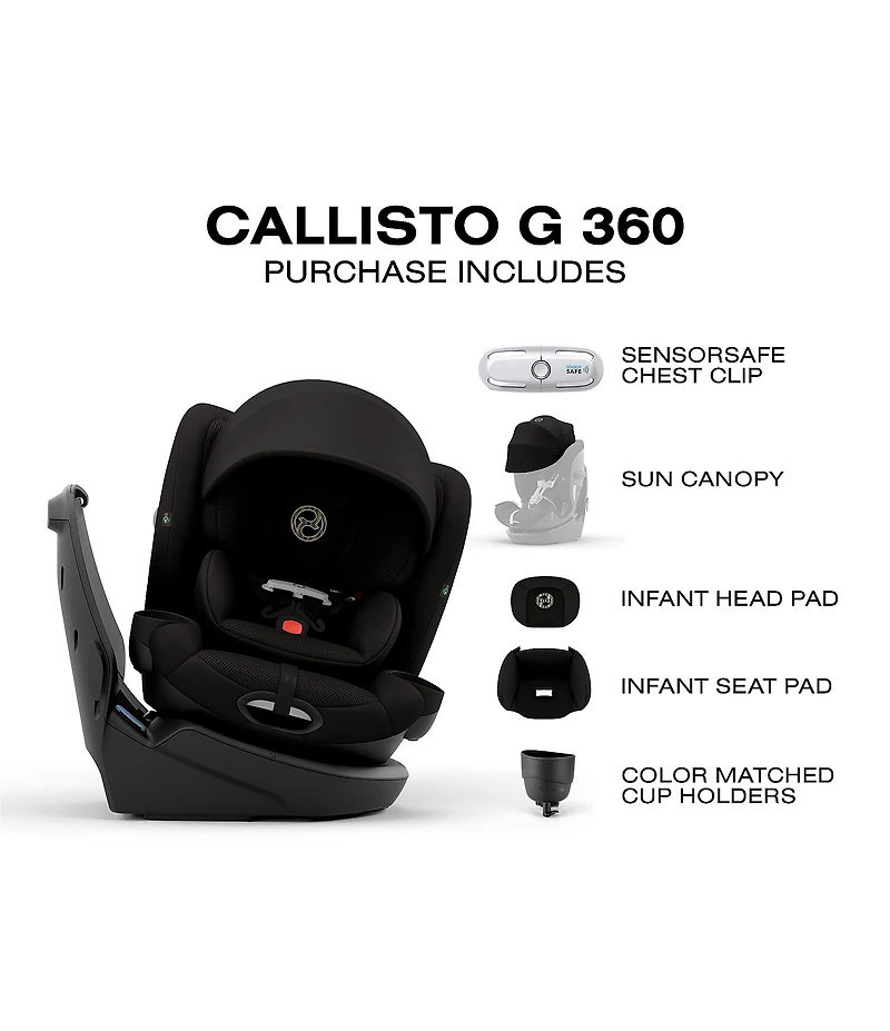 Cybex Callisto G 360 Rotating Sensorsafe All-In-One Convertible Car Seat