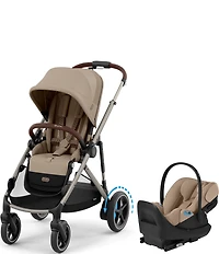 Cybex E-Gazelle S Stroller & Cloud G Pro Infant Car Seat With Load Leg Base Travel System