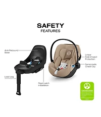 Cybex E-Gazelle S Stroller & Cloud G Pro Infant Car Seat With Load Leg Base Travel System