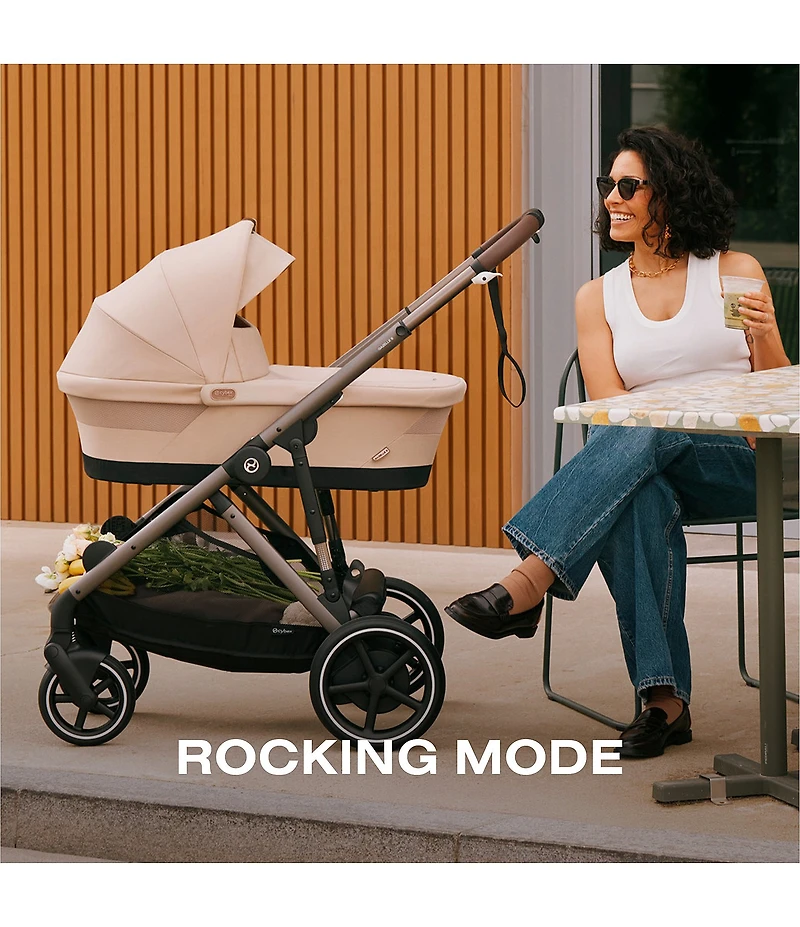 Cybex E-Gazelle S Stroller & Cloud G Pro Infant Car Seat With Load Leg Base Travel System