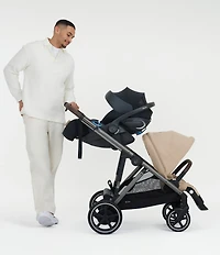 Cybex E-Gazelle S Stroller & Cloud G Pro Infant Car Seat With Load Leg Base Travel System