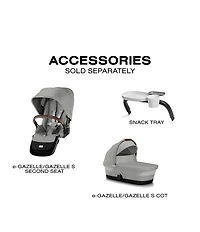 Cybex E-Gazelle S Stroller & Cloud G Pro Infant Car Seat With Load Leg Base Travel System
