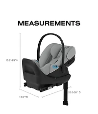Cybex E-Gazelle S Stroller & Cloud G Pro Infant Car Seat With Load Leg Base Travel System