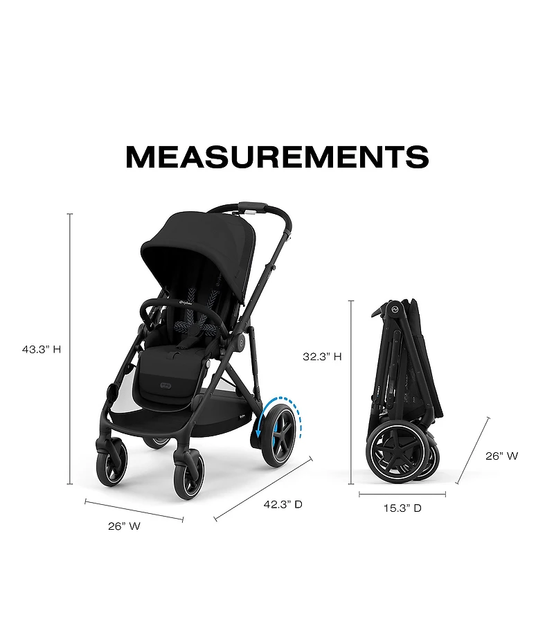 Cybex E-Gazelle S Stroller & Cloud G Pro Infant Car Seat With Load Leg Base Travel System