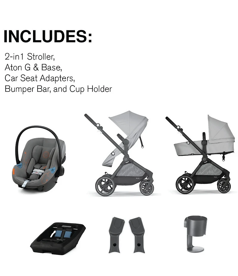 Cybex EOS Stroller & Aton G Infant Car Seat Travel System