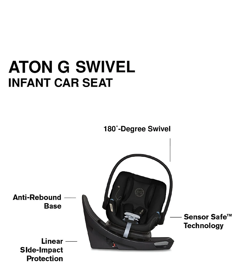 Cybex EOS Stroller & Aton G Swivel Infant Car Seat Travel System