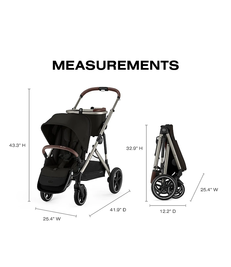 Cybex Gazelle S Stroller & Cloud G Pro Infant Car Seat with Load Leg Base Travel System