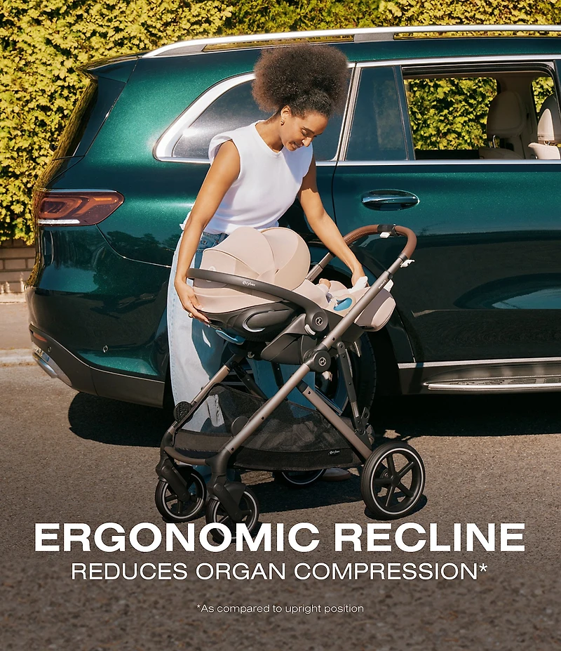 Cybex Gazelle S Stroller & Cloud G Pro Infant Car Seat with Load Leg Base Travel System