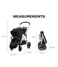 Cybex Gazelle S Stroller & Cloud G Pro Infant Car Seat with Load Leg Base Travel System