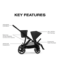 Cybex Gazelle S Stroller & Cloud G Pro Infant Car Seat with Load Leg Base Travel System