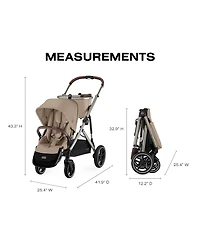 Cybex Gazelle S Stroller & Cloud G Pro Infant Car Seat with Load Leg Base Travel System