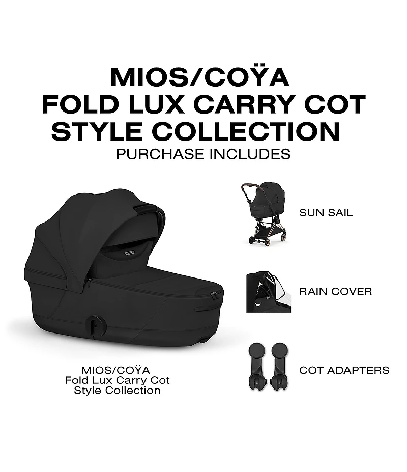 Cybex Mios/Coya Fold Lux Carry Cot - Style Collection