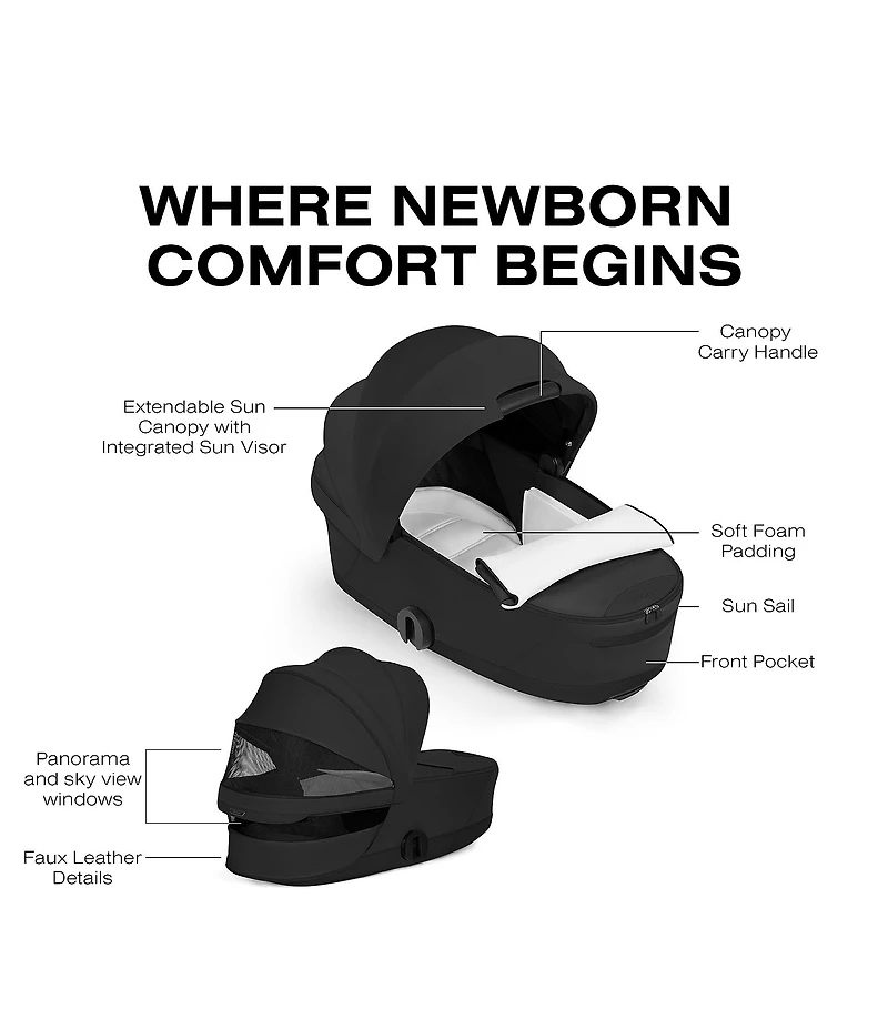 Cybex Mios/Coya Fold Lux Carry Cot - Style Collection