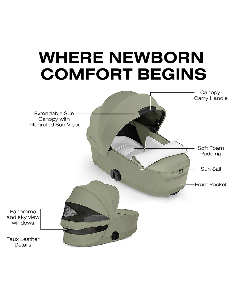 Cybex Mios/Coya Fold Lux Carry Cot - Style Collection