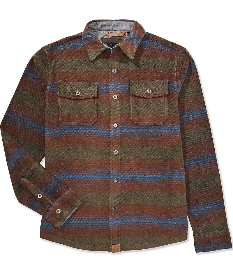 Dakota Grizzly Bowie Long Sleeve Blanket Stripe Woven Shirt