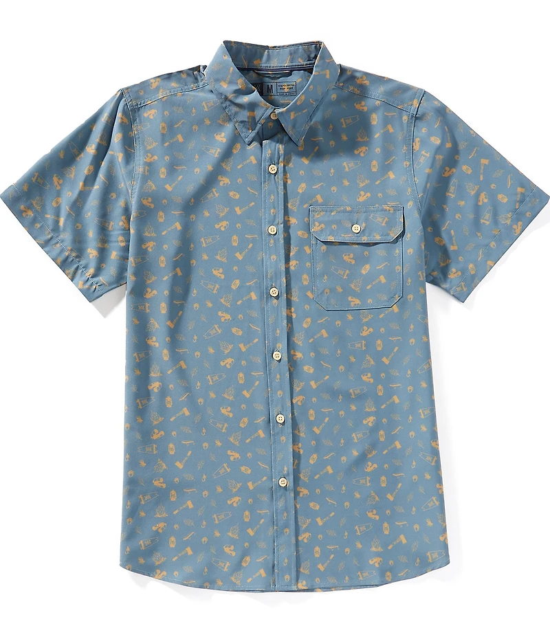Dakota Grizzly Reel Stretch Short Sleeve Woven Shirt