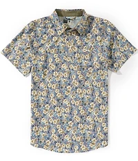 Dakota Grizzly Shep Floral Print Short Sleeve Woven Shirt
