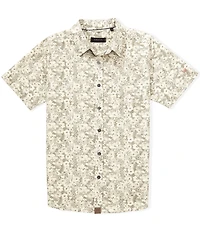 Dakota Grizzly Simon Mini Floral Print Short Sleeve Woven Shirt