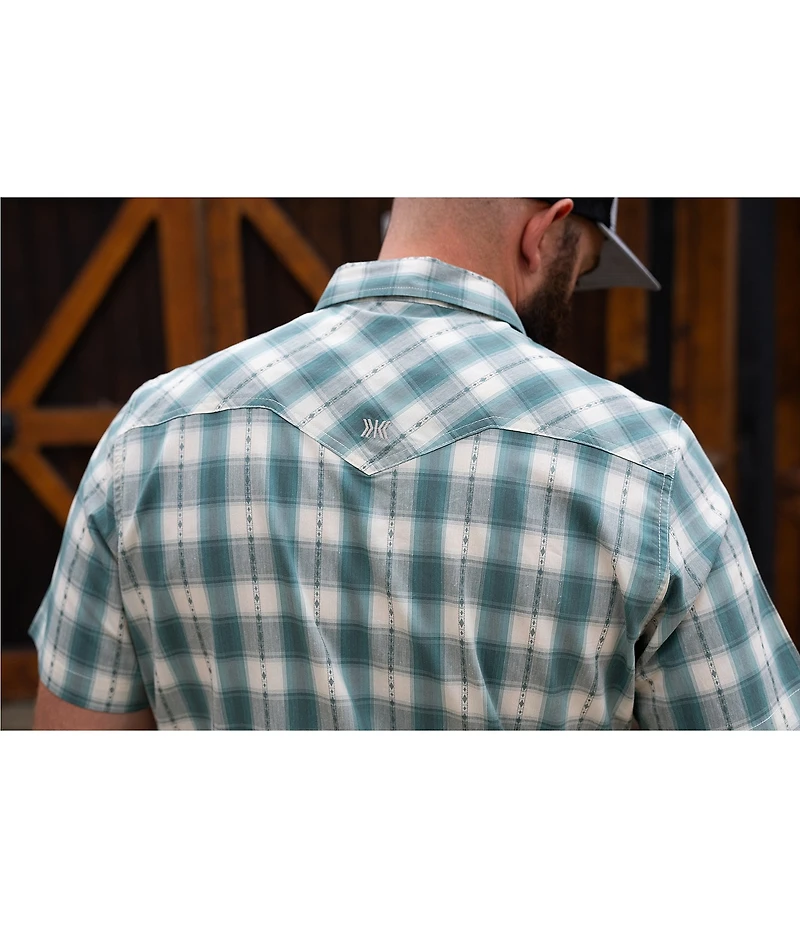 Dakota Grizzly Sonny Plaid Short Sleeve Woven Shirt