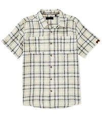 Dakota Grizzly Tad Linen Blend Short Sleeve Woven Shirt