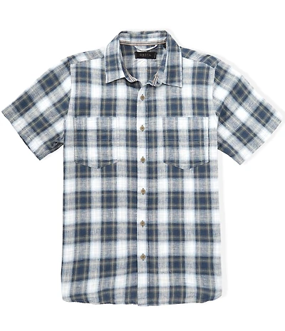 Dakota Grizzly Tad Linen Blend Short Sleeve Woven Shirt