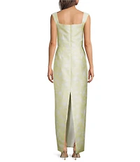 Damaris Bailey Danica Square Neck Gown