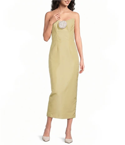 Damaris Bailey Delicias Midi Strapless Dress