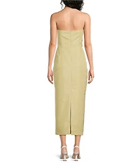 Damaris Bailey Delicias Midi Strapless Dress