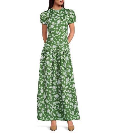 Damaris Bailey Gisella Printed Drop Waist Maxi Dress