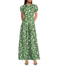 Damaris Bailey Gisella Printed Drop Waist Maxi Dress