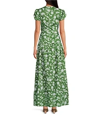 Damaris Bailey Gisella Printed Drop Waist Maxi Dress