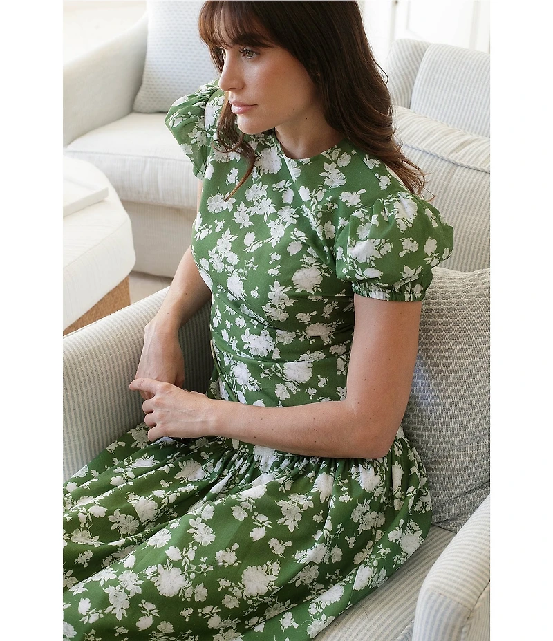 Damaris Bailey Gisella Printed Drop Waist Maxi Dress