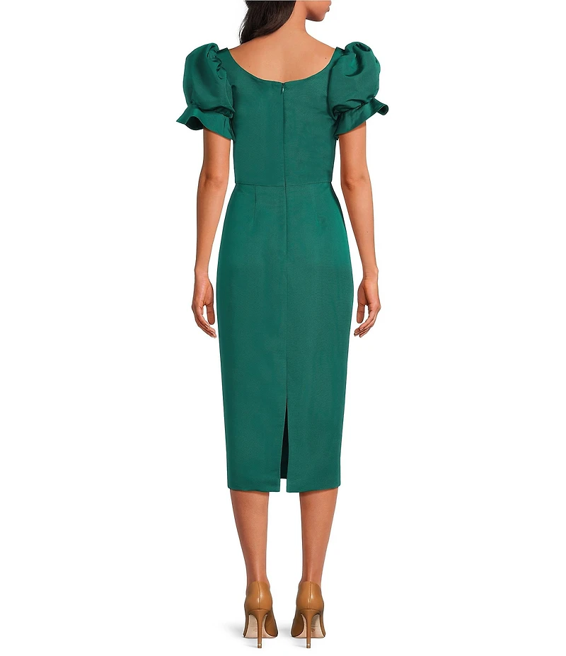 Damaris Bailey Rose Puff Sleeve Dress